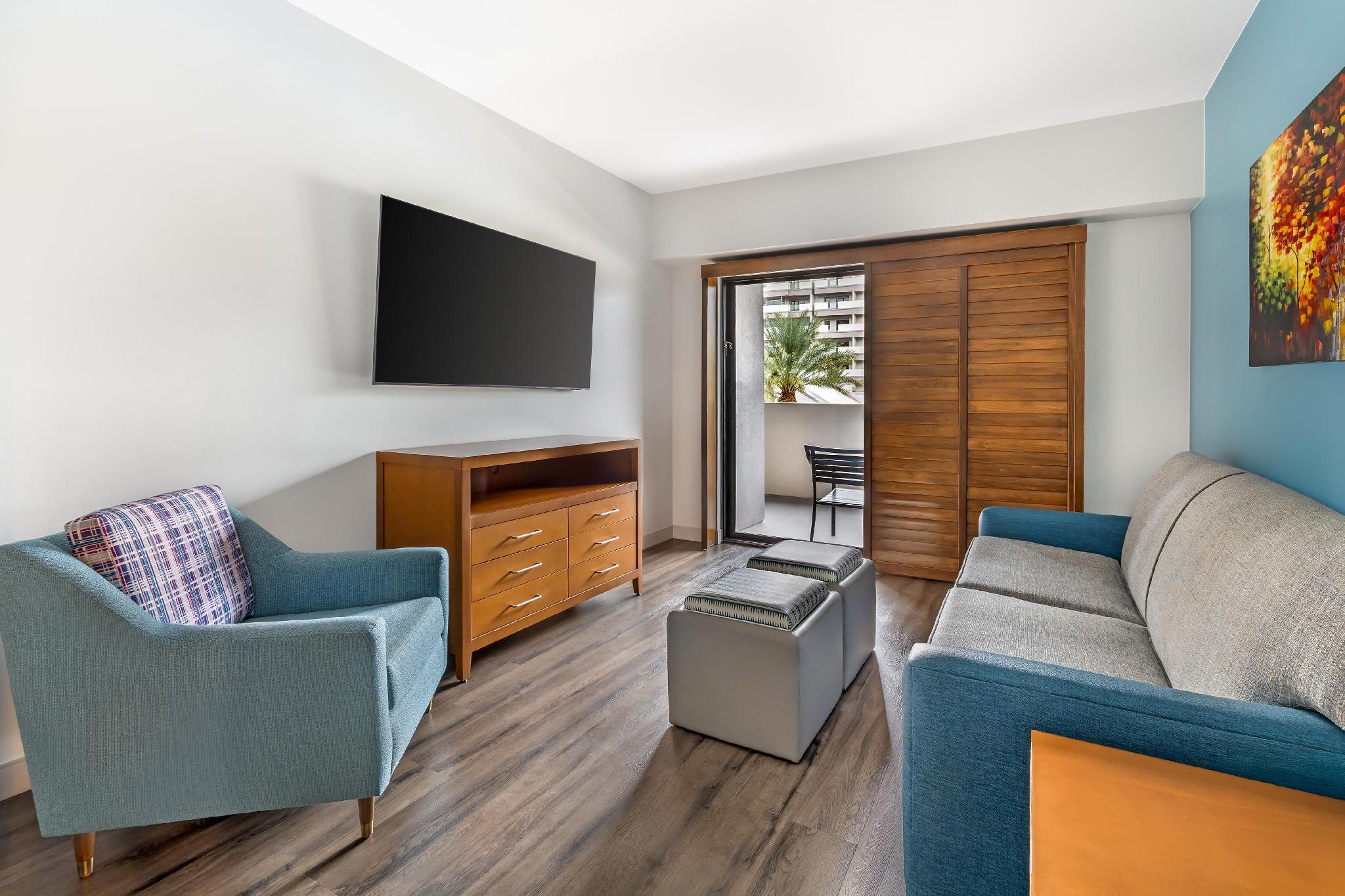 2 Bedroom 1 King 1 Queen Suite Roll-In Shower at Hilton Vacation Club Cancun Resort Las Vegas