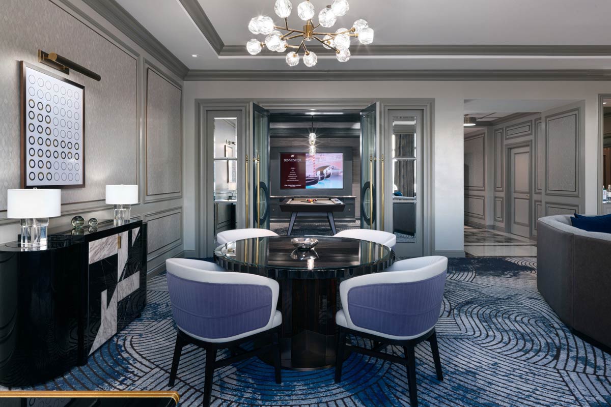 Newly Remodeled Executive Billiards King Suite at The Venetian