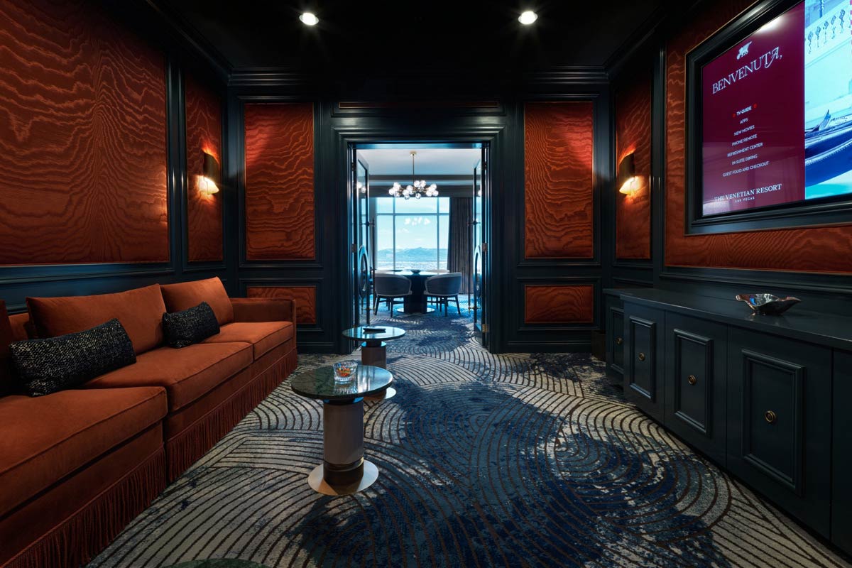 Newly Remodeled Executive Theater King Suite at The Venetian