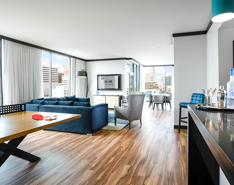 Gallery Plush Penthouse Suite at Downtown Grand Hotel